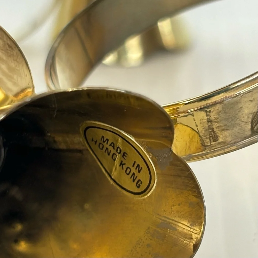 Vintage Christmas Gold Tone Angel Napkin Ring Holders  Lot of 8